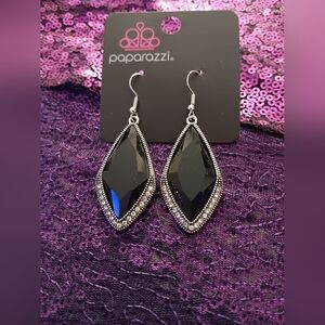 Paparazzi Black and Silver Dangle Earrings BUNDLE DEAL